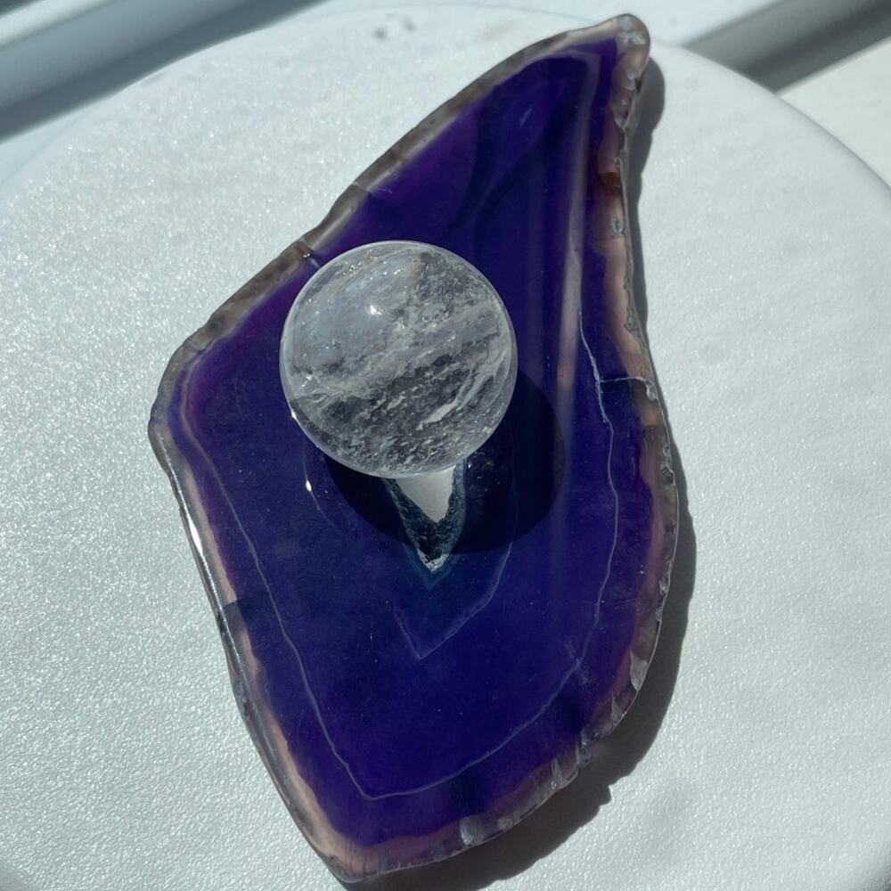 Pretty Clear Quartz Sphere
